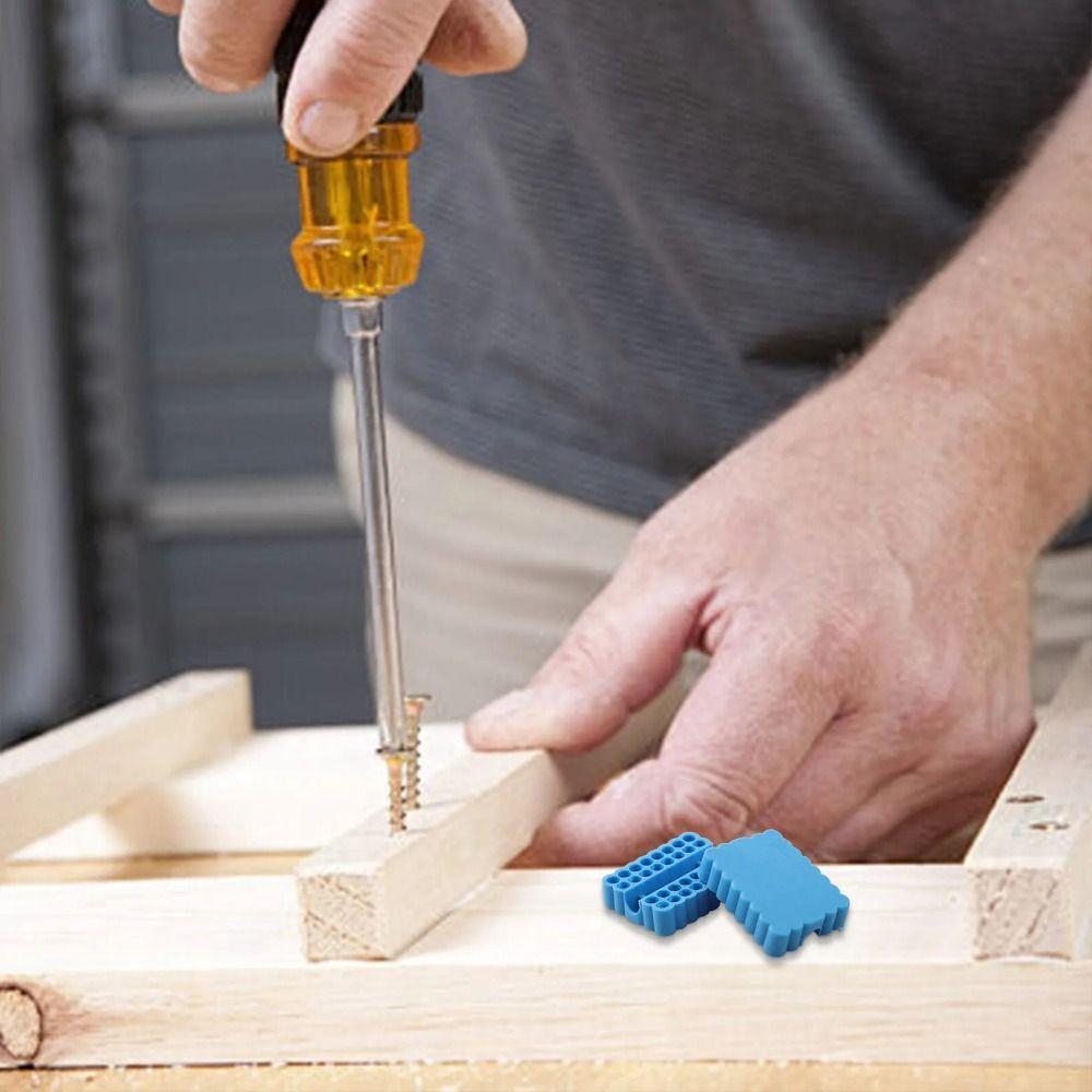 High Elasticity Bit Holder PVC Screwdriver Drill Bit Organizer Hex Shank Organizer  6.35MM Shank