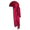 Silk-Style Elastic Knitted Long Tail Headscarf Turban