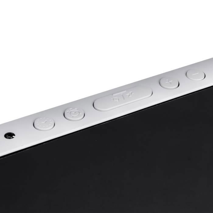 Greenblue - horloge - réveil avec alarme et fonction thermomètre - led - blanc