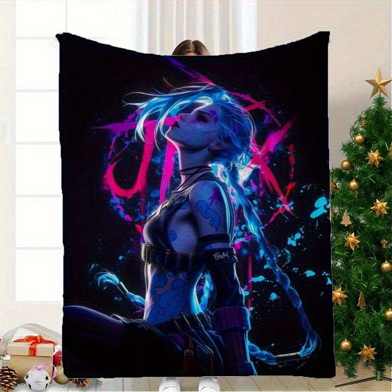 

Stylish Anime Warrior Blanket - Soft Cozy Throw with Futuristic Design, Perfect for Home Decor, Unique Gift for Sci-Fi Fans 75x90cm