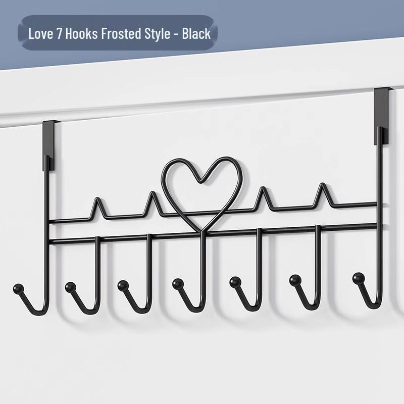 Over-the-Door No-Drill Clothes Rack with Extended and Thickened Hooks for Storage and Organization