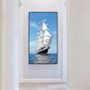 Sailboat Backlight Posters and Prints Ocean Landscape Canvas Paintings Wall Art Picture Home Decor for Living Room Bedroom