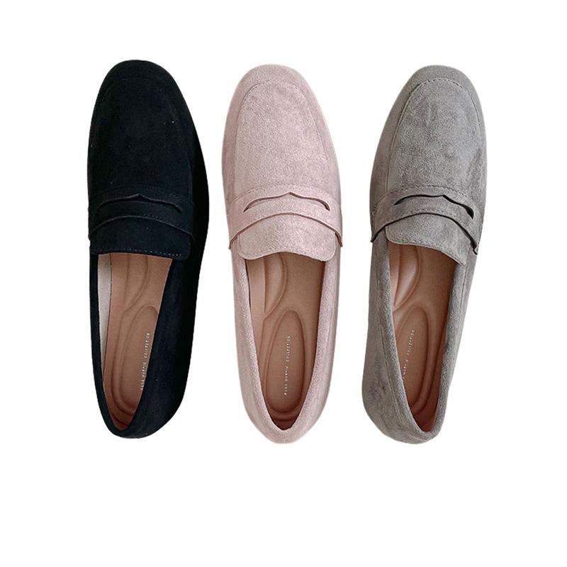 2025 New Women Flat Shoes Woman Loafers Spring Autumn Casual Suede Slip On Woman Shoe Comfortable Lightweight Shoe Mujer Sapato
