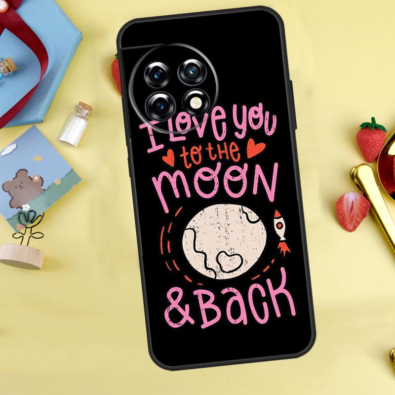 Love You To The Moon And Back Art Case For OnePlus 13T 13R 12 12R 15 13 11 10 10T 8T Nord CE 2 3 4 Lite N20 N30 Nord 5 Cover