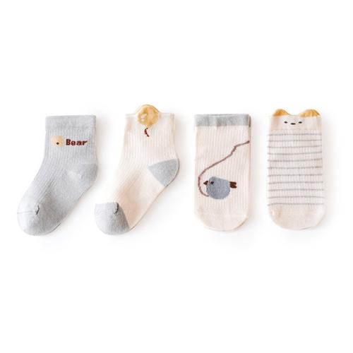 

Lawadka 4Pairs/Set 0-5Years Baby Girls Boys Socks Cotton Mesh Soft Children s Socks Summer Thin Toddler Baby Socks For Girl Boy 1-3Years(M)