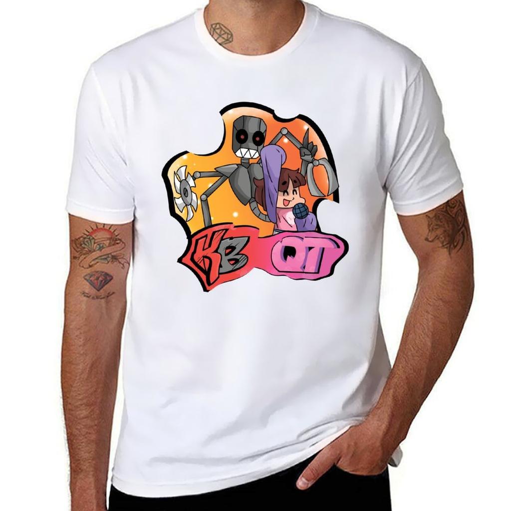 FNF KB and QT graffiti TShirt Street Fashion Casual Tee Shirt