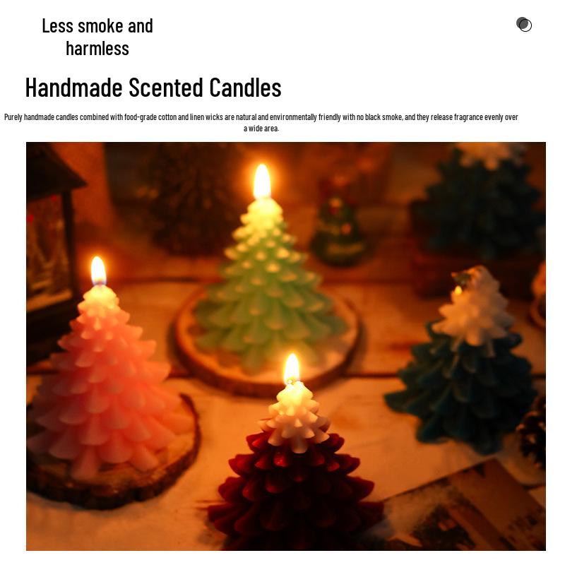 Handmade Christmas Tree Scented Candle: Cute Cartoon Ornament & Creative Holiday Gift