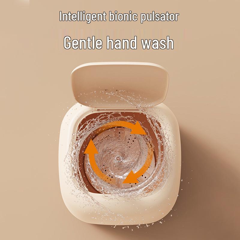 Kompakte blaue Mini-Waschmaschine für Studentenwohnheime: Ideal für Unterwäsche und Socken