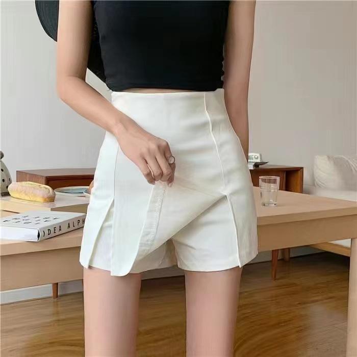 

Half-length culottes female royal sister wind high waist hip-wrapped split A-shaped skirt summer hot girls sexy casual hot pants 5XL