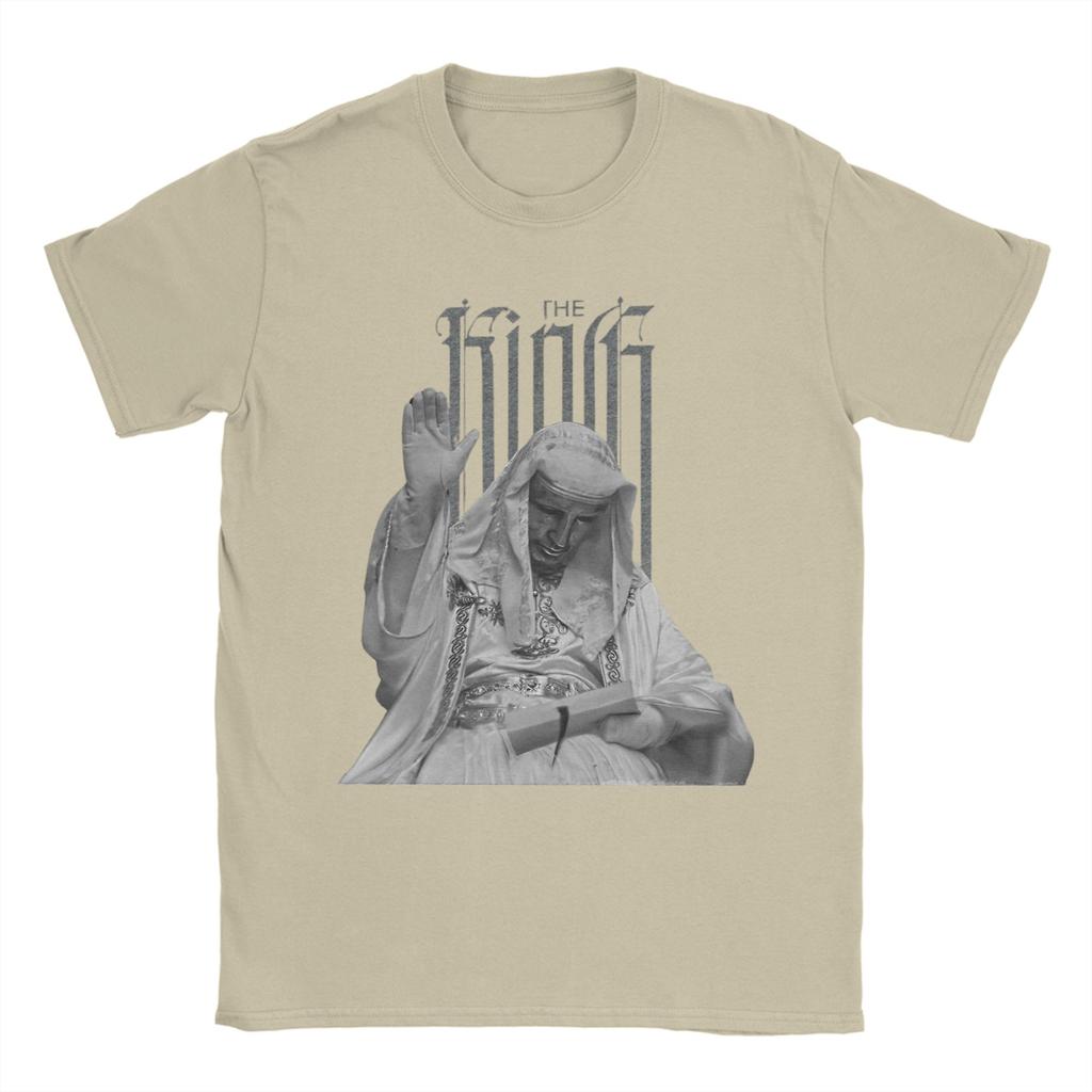 The Lepre King Baldwin IV T Shirt for Men 100 Cotton Novelty TShirts Crew Neck  Tees Short Sleeve Tops Adult