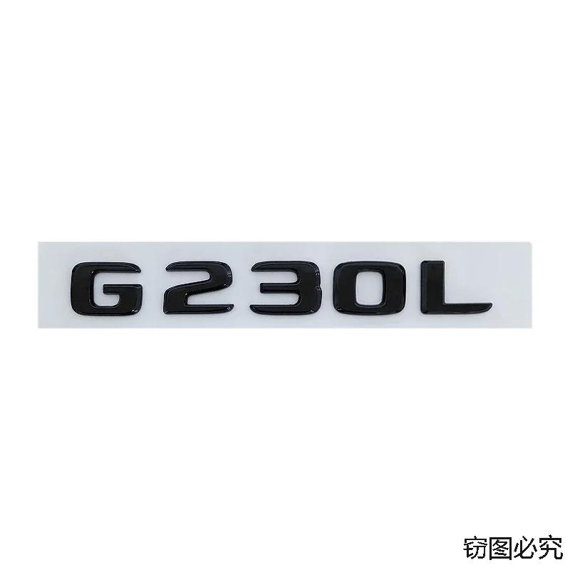 ABS Letters Decal Car Rear Trunk Emblem Stickers Tail Badge for Mercedes Benz G230L G300L G350L G500L Exterior Accessories AC1