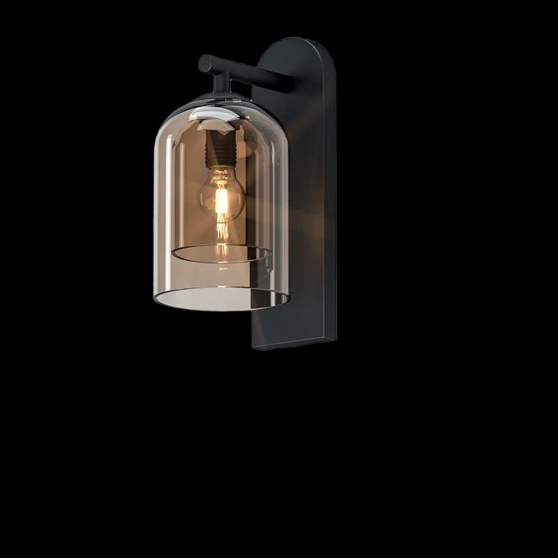 Liangtu Cognac Glass Wall Lamp