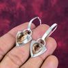 Morganite Earrings, Handmade Gemstone 925 Solid Sterling Silver Earrings Antique Jewelry, For Engagement Gift