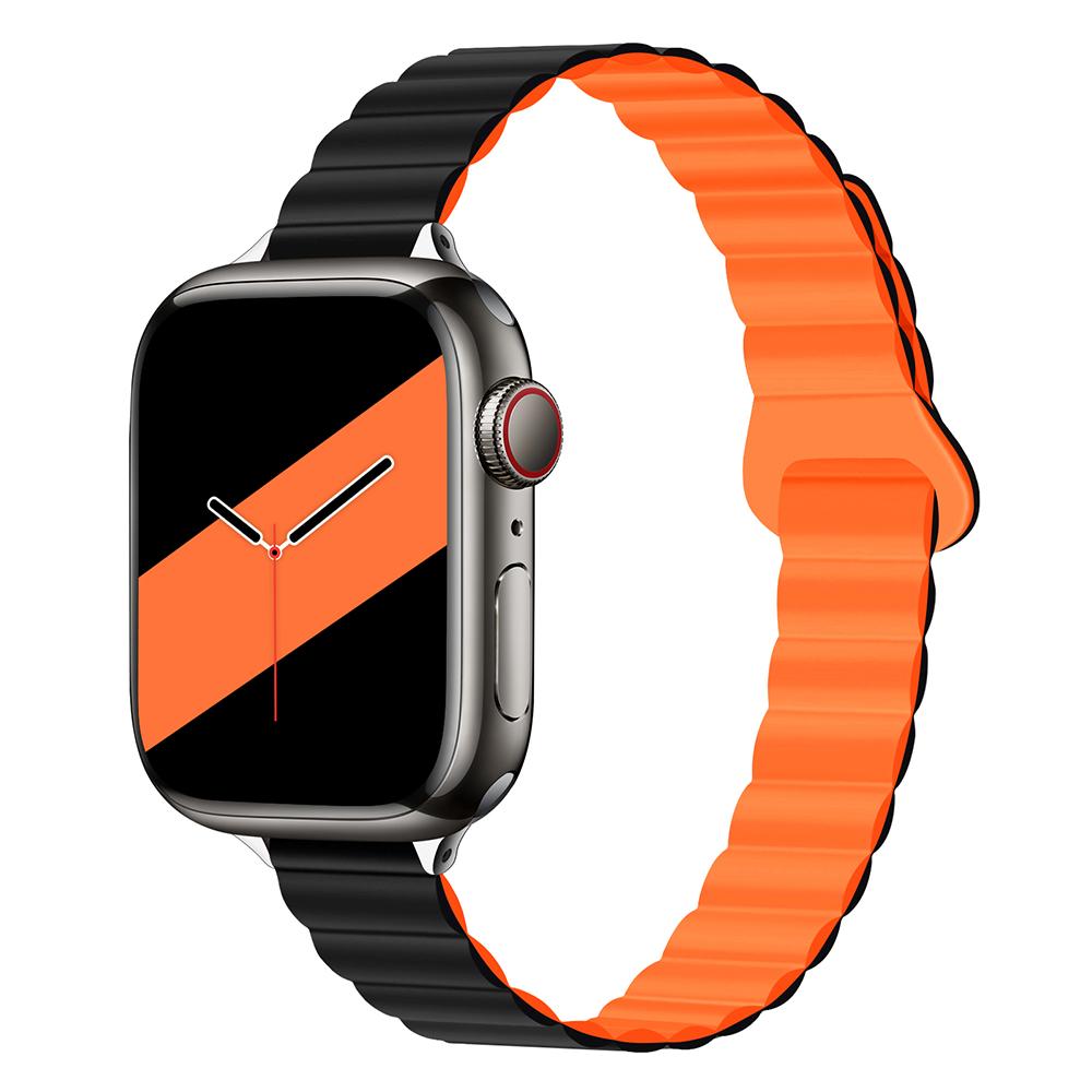 Damen Schlankes Silikonarmband Magnetarmband für Apple Watch S11 10 46/42mm 45mm 44 Schlanke Bänder 38mm 40mm 41 Armband iWatch SE 9 8 7 6