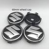 4 db 3D 56mm 60mm 68mm Suzuki Autó Kerékagy Középkupak Embléma Jelvény Borítások Matrica Matricák Styling kiegészítők