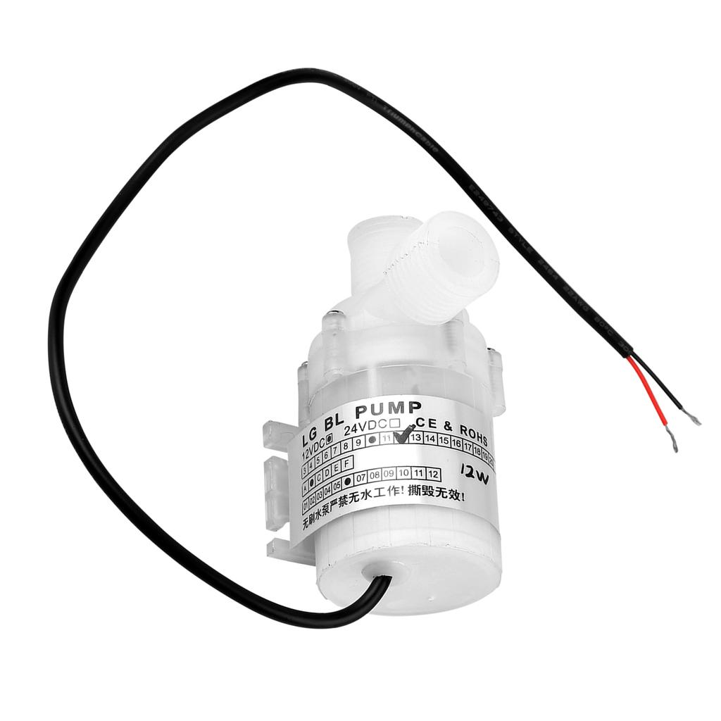 Ultratyst Mini DC 12V 12W Vit Livsmedelskvalitet Borstlös Dränkbar Vattenpump 3.5m Lyfthöjd
