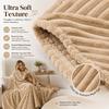 Thick Flannel Blanket for Bed and Sofa, Cozy Warm Throw for Cold Winter Nights