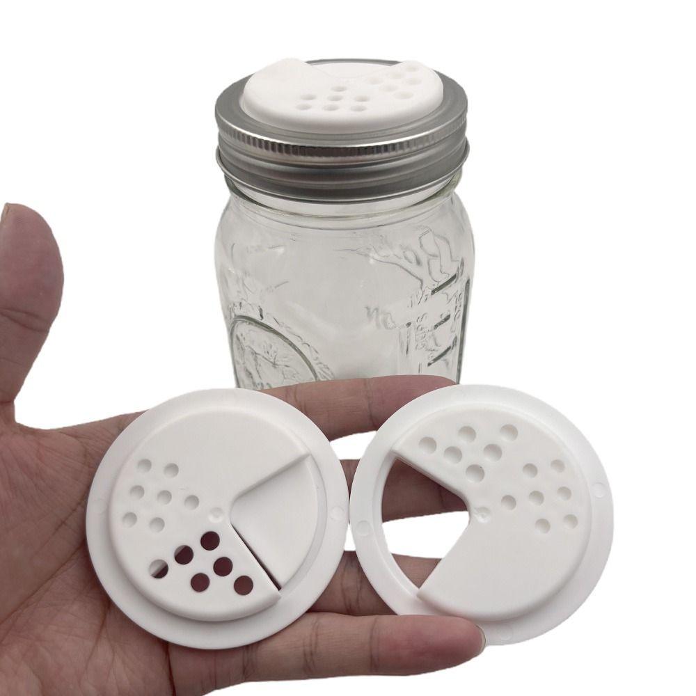 Air Tight Seasoning Jar Lids Adjustable Refillable Spice Lids Convenient Mason Jar Lids Kitchen