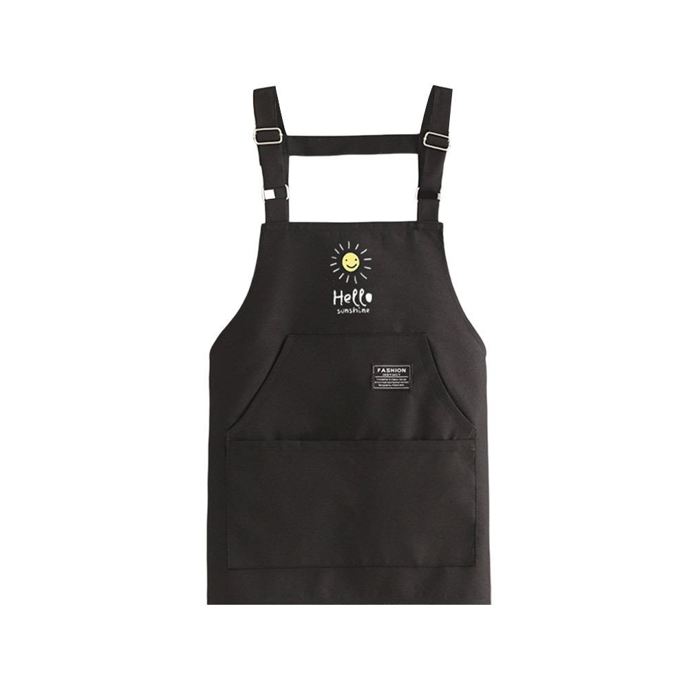 

Фартук шеф-повара без рукавов, холщовый, для готовки и выпечки, многоцелевой кухонный фартук для поваров и официантов Black-Short