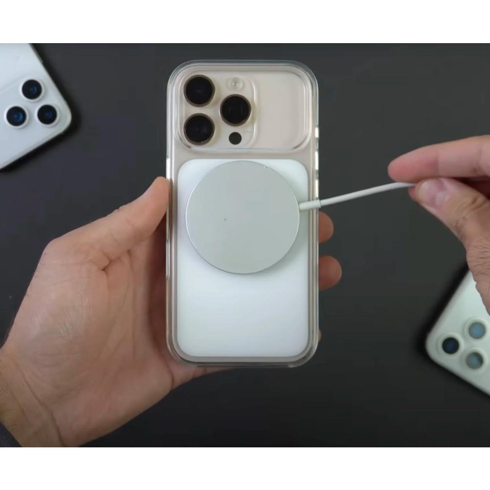 Transparente magnetische Hülle für Apple IPhone17 Pro Max AI-Kamerasteuerung Abdeckung für MagSafe kabelloses Laden Transparente Schutzhülle