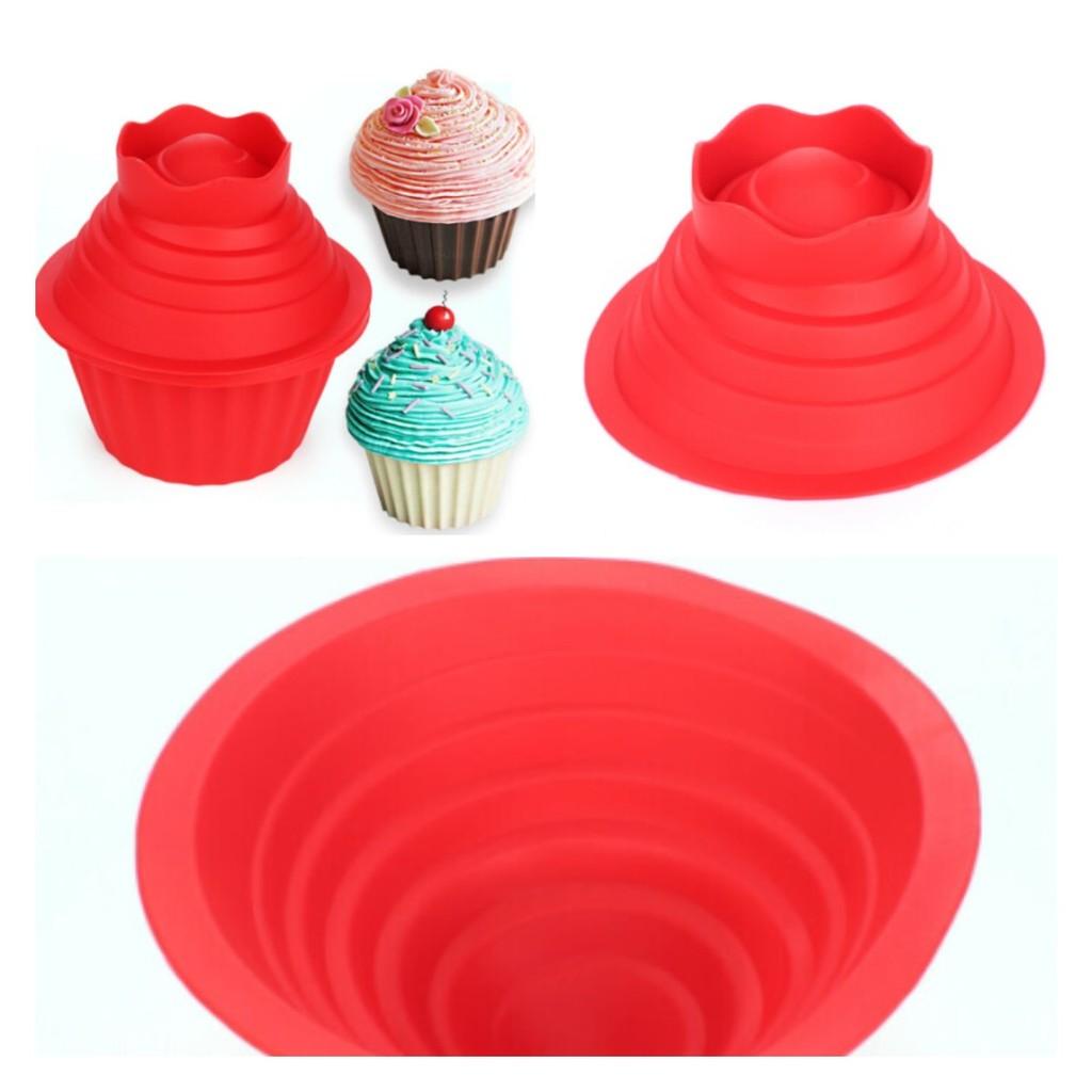 Premium Silicone Big Top Cupcake Mold For Irregular Muffin And Mousse Cakes