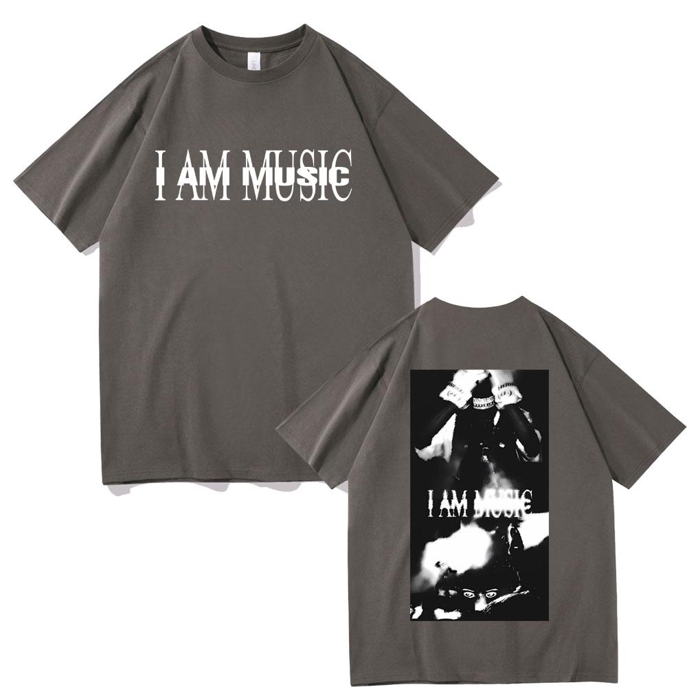 Rapper Playboi Carti I Am Music New Album Double Sided Print Tshirt Male Opium Merch Tshirt Unisex Women Hip Hop Vintage Tshirts S