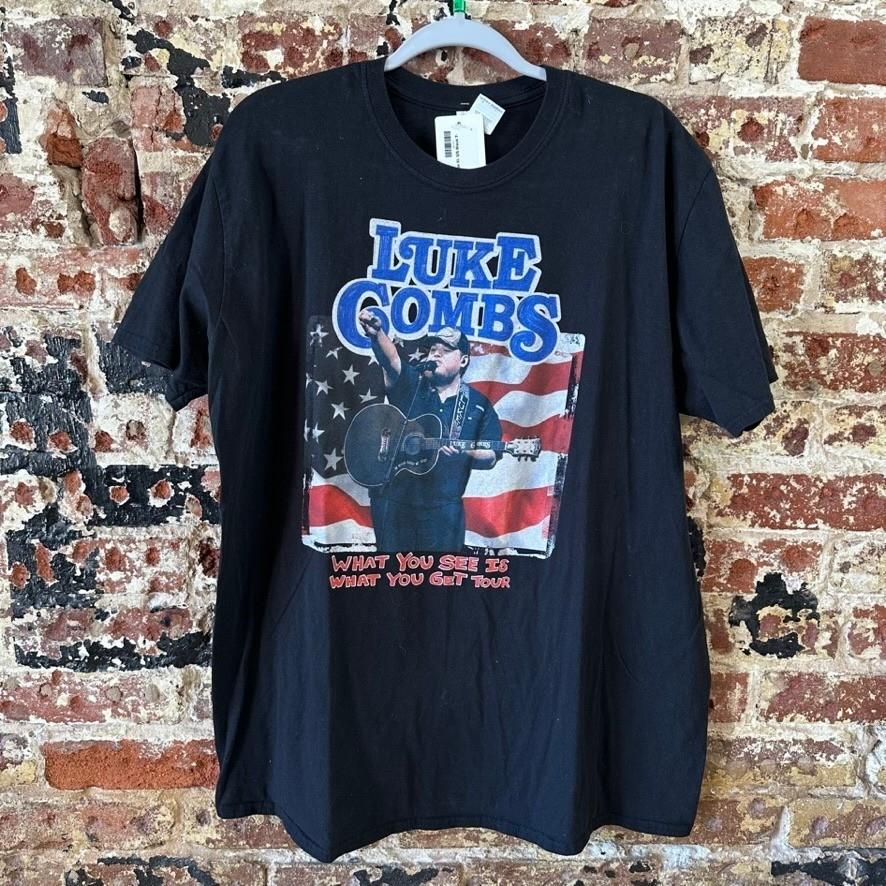 Luke Combs Double Sided What You See Is What You Get 2020 Tour T Shirt XL Unisex T-Shirt XL