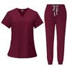 Breathable Hospital Uniforms Nurse Beauty Dental Salon Work Clothes Suits Custom LOGO Uniform Medical Scrubs Sets for Men Women