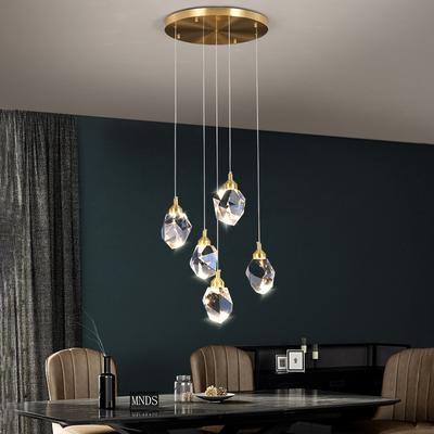 Light Luxury Crystal Chandelier, Modern Home Decoration, Indoor Lighting, Living Room, Bedroom, LED Branch Chandelier Ceiling
