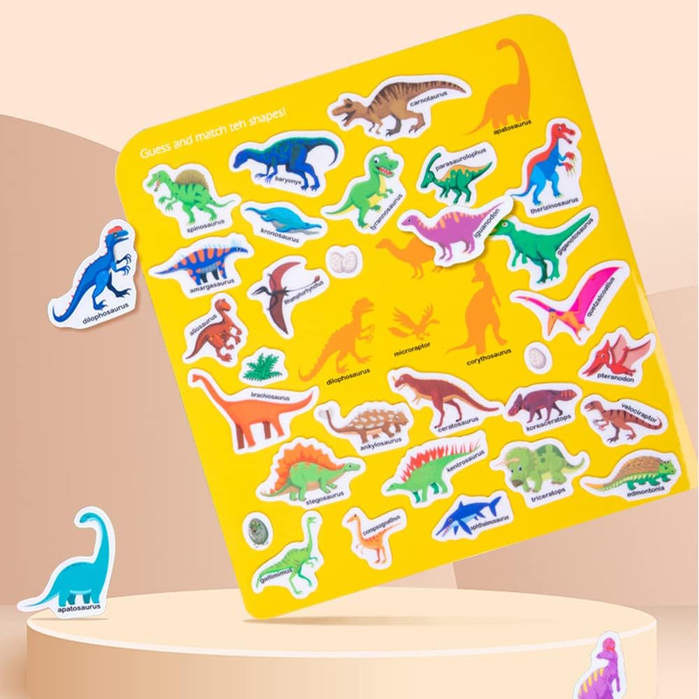 Reusable Stickers, Reusable Static Sticker Books, Sticker Book, Reusable Girls, Gift for Boys or Girls, Children's Educational Toy, Dinosaurs