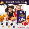 Creative Halloween Gifts Christmas Advent Calendar 2026 24 Days Countdown with Acrylic Decorative Accessories for Backpacks Hanging Ornaments,