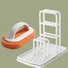 Kitchen Table Storage Rag Rack Dishwashing Cloth Drain and Punch-free Soap Rack Clean with A Daily Dishwashing Pan Brush