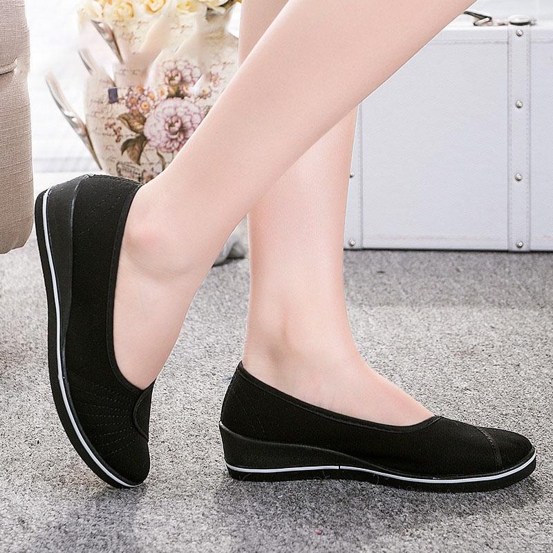 

New Fashion 2018 Womens Shoes Single White Shoes Work Size3541 Shoes EU41 чёрный