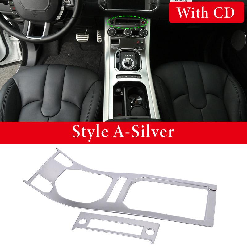ABS Chrome For Land Rover Range Rover Evoque 2011-2018 Car Interior Gear Shift Console Decoration Cover Stickers Accessories