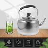 Large Capacity Stainless Steel Whistle Sounding Kettle Heating Pot for Gas Stove Tea Coffee Mulled Wine Household Kitchen Use