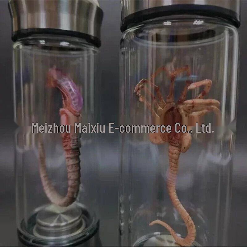 Glow-in-the-Dark Alien Facehugger & Chestburster Glass Souvenir