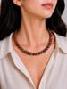 8mm Natural Red Jasper Gemstone Round Beads Necklace 17-21" Handmade Choker For Anniversary Gift 8BN-29