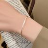 Brățară Inel cu Mărgele Rotunde Deschise Cui Yan S925 Argint Sterling pentru Femei - Stil Coreean, High-End, Bijuterii Versatile