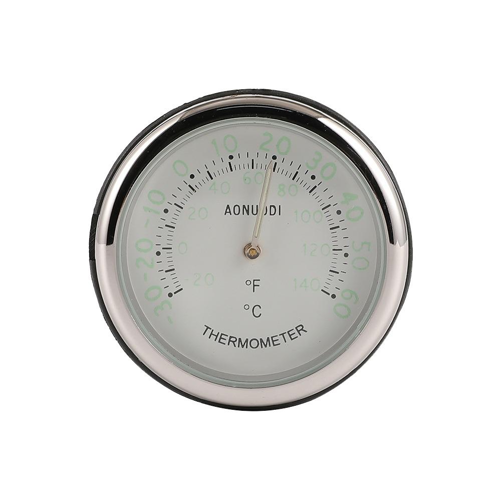 Luminous Car Mounted Thermometer 40mm Diameter Car Hygrometer Car Digital Thermometer Truck
