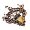 Septarian 999 Copper Wire Wrapped Pendant, Handmade Gemstone Pendant Jewelry, Gifts For Wife Brand New Pendant