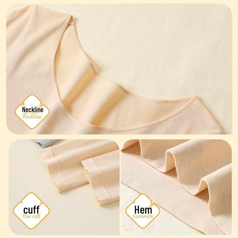 Langsha Women's Thin Cotton Blend Thermal Body Shaping Base Layer Top