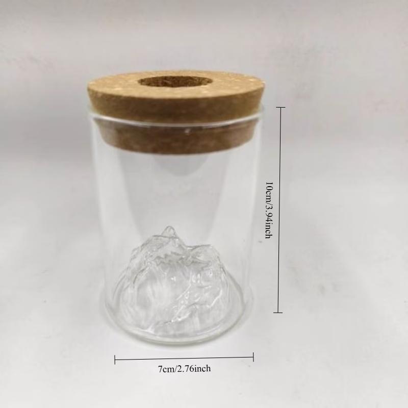 

1pc Hydroponic Plant Vase With Wood Lid For Indoor Hydroponic Gardens Transparent Seedling Pot Gardening Accessories