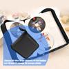 Organizadores de Discos CD em Couro PU 40 Bolsos Protetores Para Viagem de Carro Armazenamento Fácil Proteções Antiderrapantes Coleção de Música