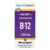 Superior Source Cyanocobalamin B-12 1000mg MicroLingual Instant Dissolve Tablets, 100 Count