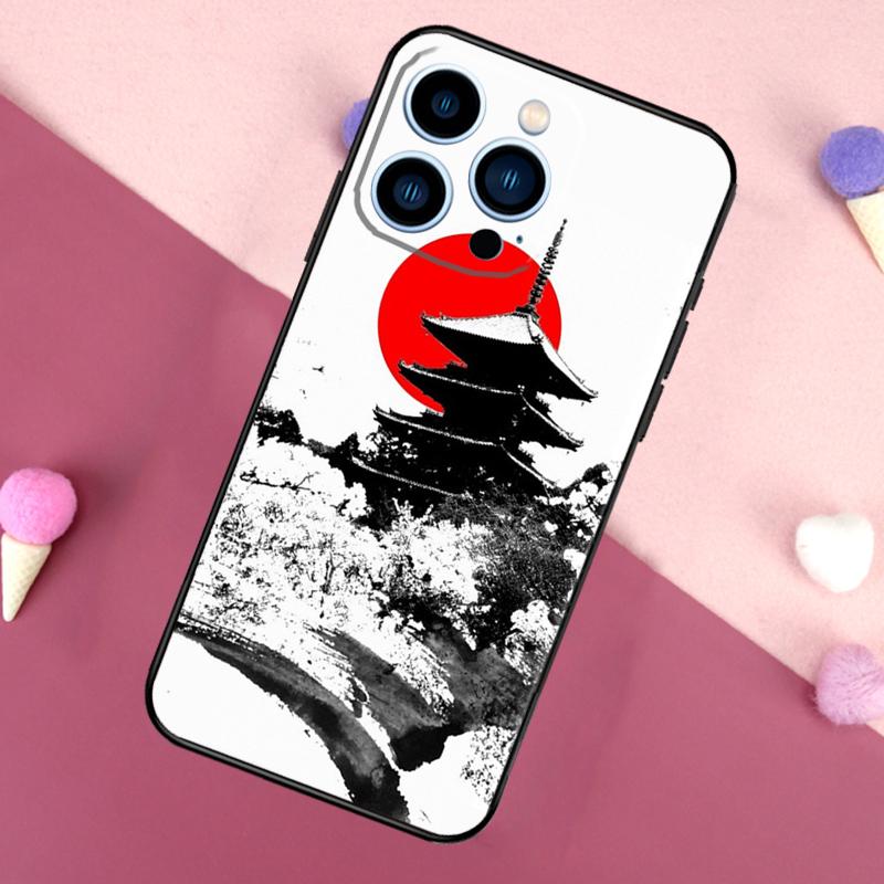Japanese Temple Kyoto Phone Case For iPhone 17 16 Pro Max 17 Air 16E 13 12 Mini 14 15 Plus 11 Pro Max Back Cover