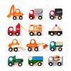 12 Pieces Joint Car Toy Wooden Push & Go Vehicle for W/ Moveable Joints Anti-Collision Toddler for Play Vehicle Children