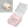Eyelash Tape Dispenser 2 Grids Acrylic Tape Cutter Holder with Transparent   Cover for Beauty Salon