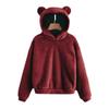 2024 Fluffy Rabbit Ear Hooded Warm Autumn/Winter Sweater