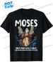 Funny Moses Shirt Christian Humor Bible Gospel Data Cloud Tshirt Cotton Printed Round Neck Short Sleeve Tshirt Black Black
