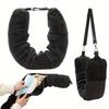 A new travel U-shaped pillow a U-shaped pillow that can be filled with clothes